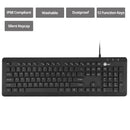 SIIG JK-US0U11-S1 Industrial Grade Washable & Dustproof USB Multimedia Keyboard