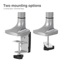 SIIG CE-MT2E12-S1 High Premium Aluminum Gas Spring Desk Mount - Dual Monitor