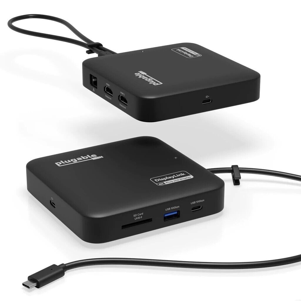 Plugable USBC-6950PDZ USB 3.0 or USB C to HDMI Adapter Extends to 4x Monitors,