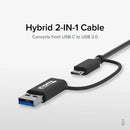 Plugable USBC-E2500 2.5G USB C and USB to Ethernet Adapter - 2-in-1 Adapter