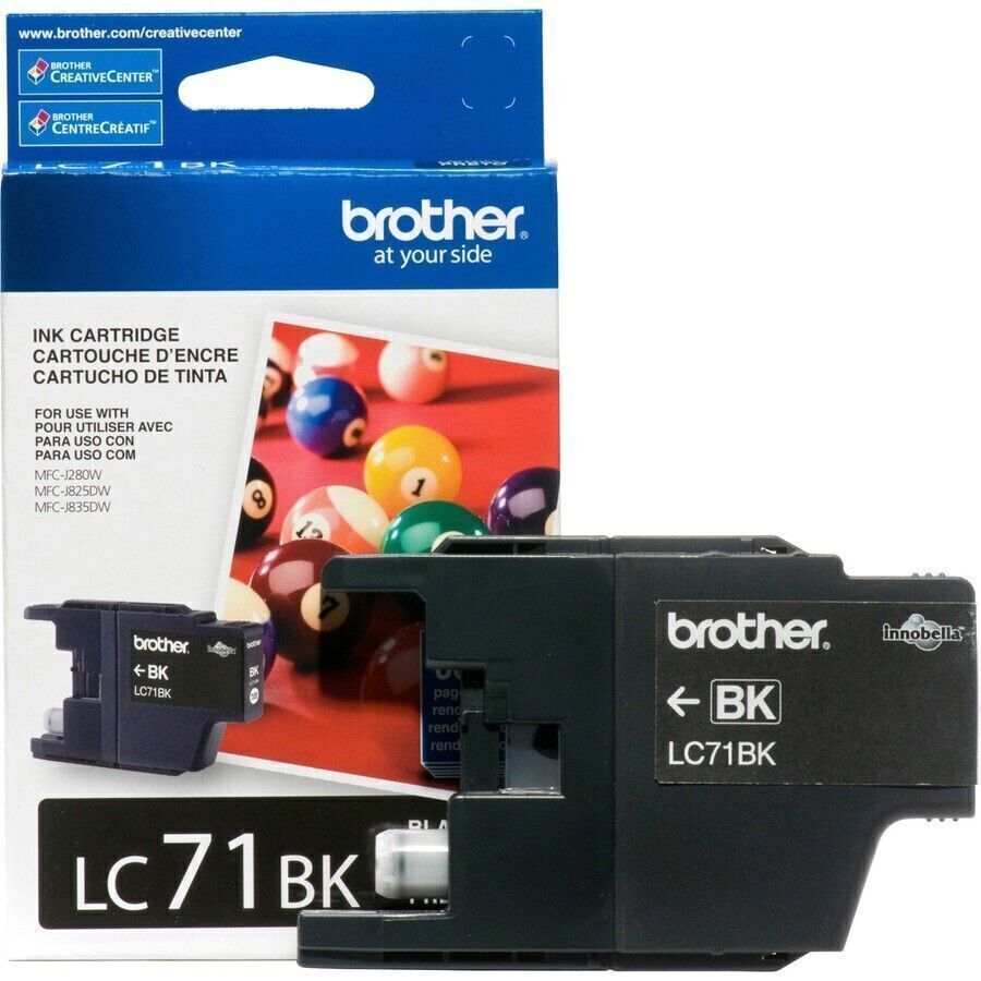 Brother Innobella LC71BK Ink Cartridge - Inkjet - Standard Yield - Black