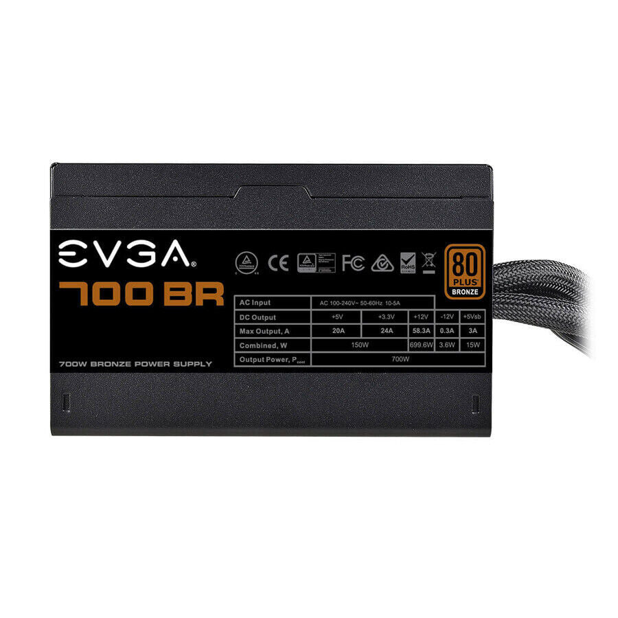 EVGA 100-BR-0700-K1 700BR Power Supply - Internal - 120 V AC, 230 V AC Input