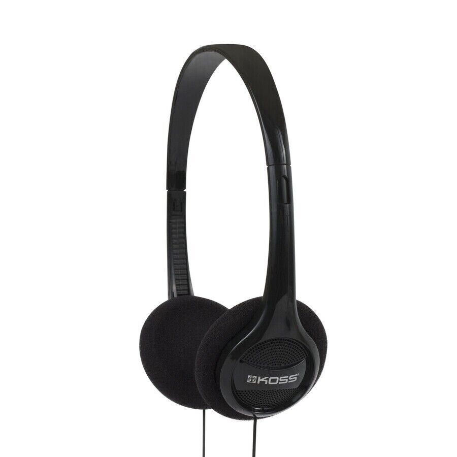 Koss KPH7 Colors On Ear Headphones - Black - Mini-phone (3.5mm) - Wired - 32 Ohm