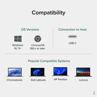 Plugable USBC-11IN1E 11-in-1 USB-C Hub 100W USB-C Pass-through, Laptop Docking