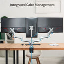 SIIG CE-MT3611-S1 Triple Monitor Aluminum Gas Spring Desk Mount