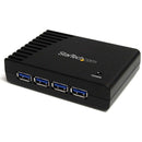 StarTech ST4300USB3 4 Port Black SuperSpeed External USB 3.0 Hub 5Gbps