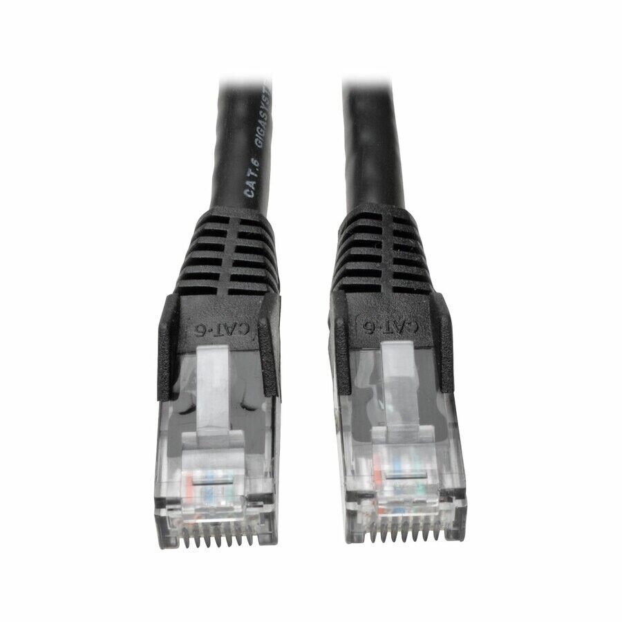 Tripp Lite N201-002-BK 2FT CAT6 Gigabit Snagless Molded Patch Cable RJ45 MM BLK