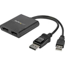 StarTech MSTDP122DP 2-Port Multi Monitor Adapter, DisplayPort 1.2 MST Hub, Dual