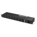 StarTech PDU08C13H 1U 19" 8 Port Rack Mount PDU, IEC C13 Socket Rackmount Power