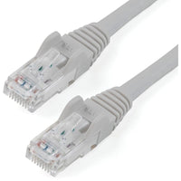 StarTech N6PATCH3GR 3ft CAT6 Ethernet Cable - Gray Snagless Gigabit - 100W PoE