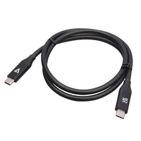 V7 V7USB4-80CM USB-C Male to USB-C Male Cable USB4 40 Gbps 5A 0.8m/2.6ft Black