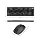 SIIG JK-WR0T12-S1 Wireless Extra-Duo Keyboard & Mouse - USB 2.0 Wireless RF