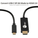 SIIG CB-TC0J11-S1 USB-C to 4K60Hz HDR HDMI 2.0 Active Cable - 2M - Thunderbolt 3