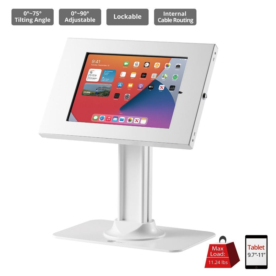 SIIG CE-MT3N11-S1 Lockable Countertop Kiosk Stand for iPad - Aluminum, Steel