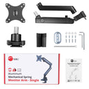 SIIG CE-MT2T12-S1 Aluminum Mechanical Spring Single Monitor Arm Mount