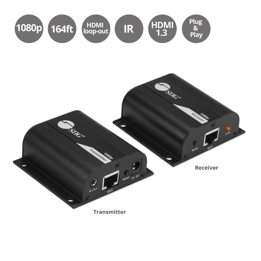 SIIG CE-H26011-S1 Full HD HDMI Extender over Cat5e/6 with IR