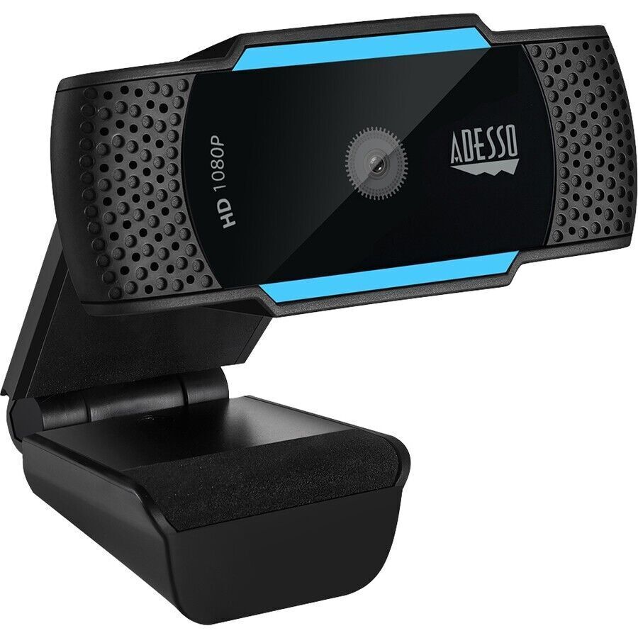 Adesso CYBERTRACK H5 1080P Webcam 2.1 Megapixel - 30 fps - USB 2.0 - Auto Focus