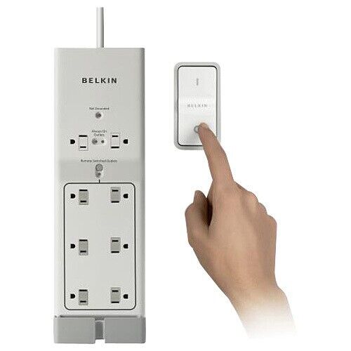 Belkin F7C01008Q Conserve Switch 8-Outlets Surge Suppressor - 1800 VA - 1000 J