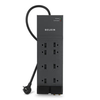 Belkin BE108230-12 Home/Office 8-Outlets Surge Suppressor - 8 - 3550 J