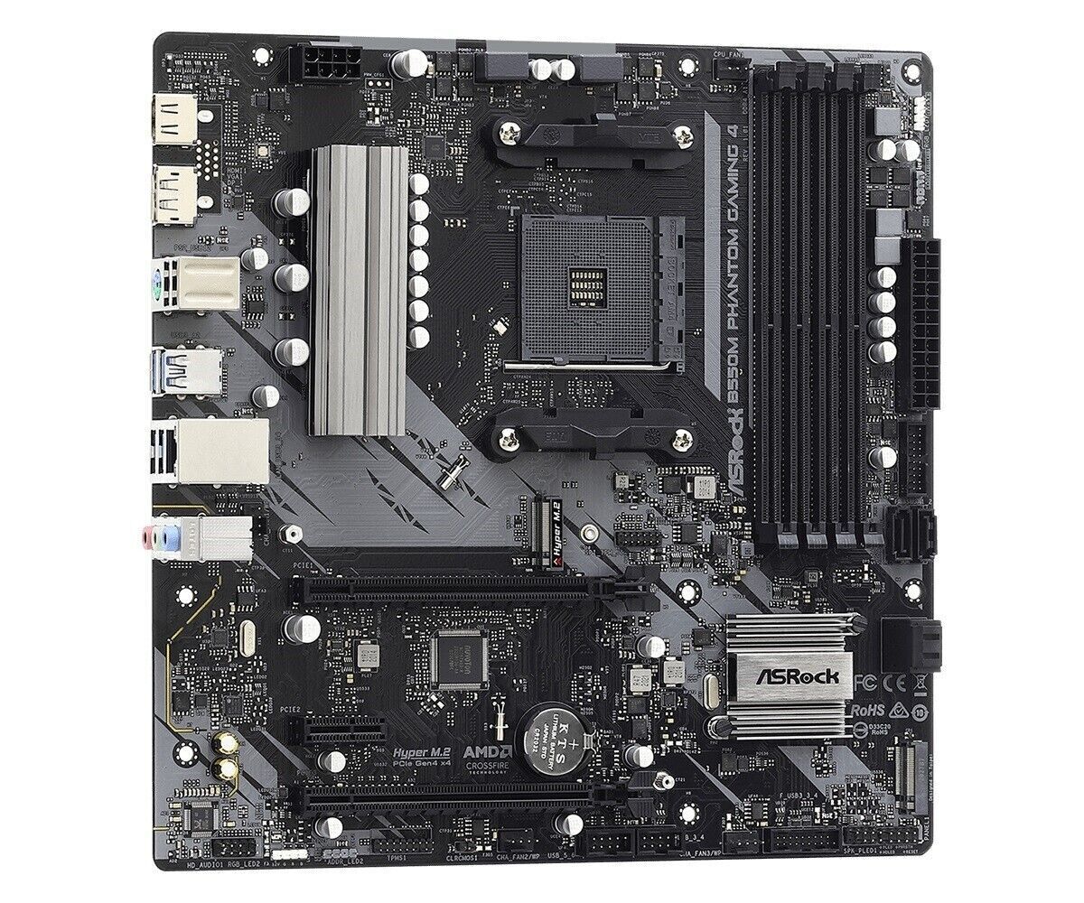 ASRock B550M PHANTOM GAMING 4 Motherboard B550M AM4 DDR4 PCIE Retail