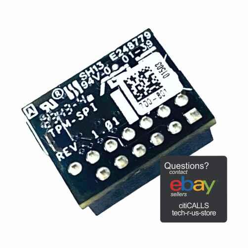 ASUS TPM-SPI Accessory SPI 14-1pin Nuvoton NPCT750 TPM2.0 Bubble Bulk Packaging