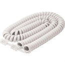 Steren 302-015IV 15ft Coiled Handset Telephone Cord Ivory White Snom Panasonic