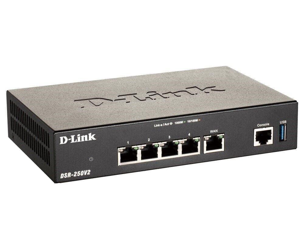 D-Link DSR-250V2 Unified Services VPN Router - for Small to Medium Business