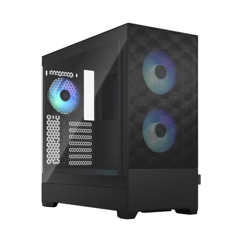 Fractal Design FD-C-POR1A-06 PC case POP Mid Tower Air RGB Black Clear TG ATX