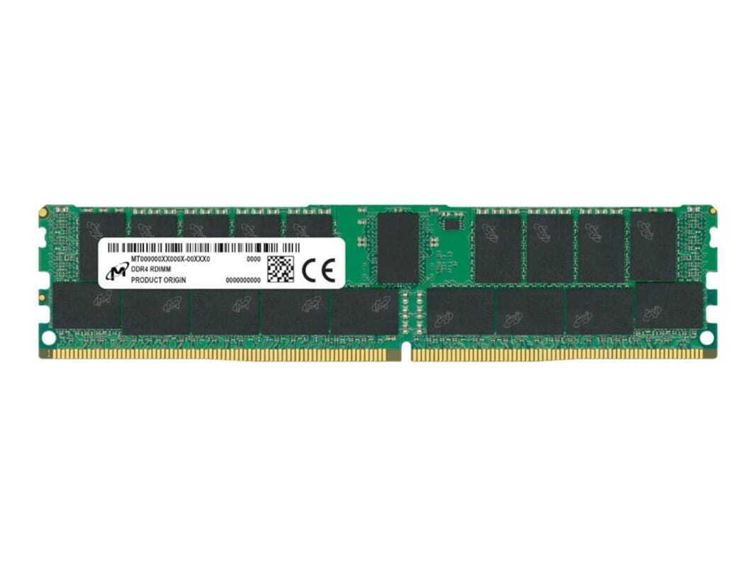 Micron MTA36ASF8G72PZ-3G2F1R 64GB DDR4 3200Mhz ECC RDIMM 2Rx4 Retail