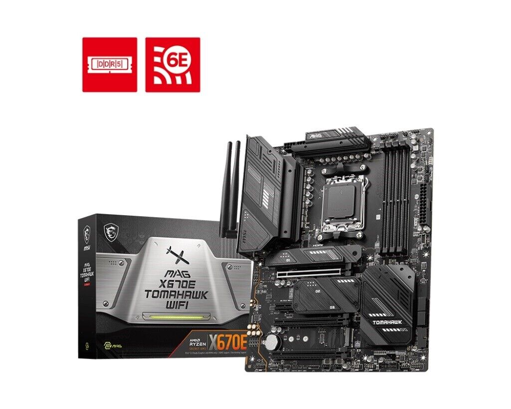 MSI X670ETMAHAWIFI Motherboard MAG X670E TOMAHAWK WIFI Socket AM5 256GB DDR5