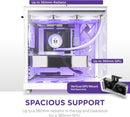 NZXT CC-H61FW-R1 Computer Case H6 FLOW RGB Mid-Tower Tempered Glass White Retail