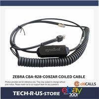 Zebra CBA-R28-C09ZAR 9FT Verifone Symbol RS232 Serial Coiled RJ45 FREE SHIPPING