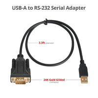 SIIG JU-CS0311-S1 USB to RS232 Serial Adapter - FTDI 1000mm Opp Bag