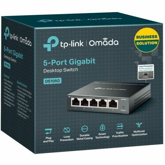 TP-Link DS105G Switch 5-Port Gigabit Desktop Switch Retail