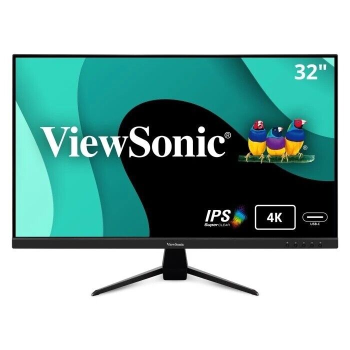 ViewSonic VX3267U-4K 32 4K UHD IPS 3840x2160 w 65W USB C HDMI DP Retail