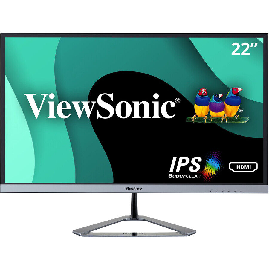 ViewSonic VX2276-SMHD Monitor 21.5" Full HD 1920x1080 HDMI DP VGA Speaker Retail