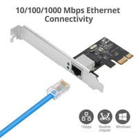 SIIG CN-GP1021-S3 Dual Profile Gigabit Ethernet PCIe - up to 1Gbps data transfer