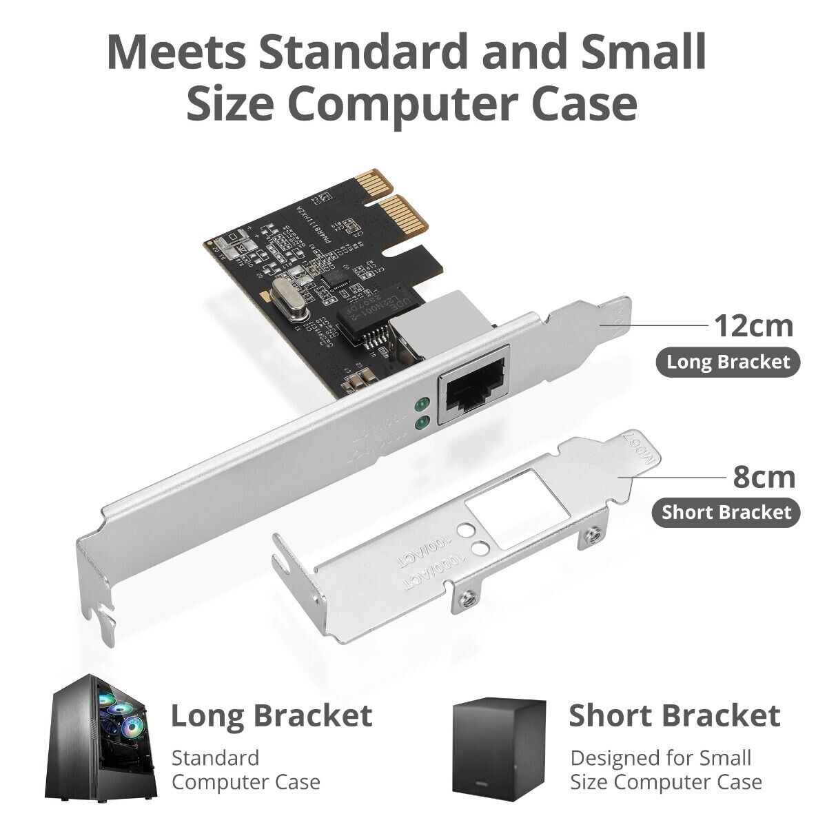 SIIG CN-GP1021-S3 Dual Profile Gigabit Ethernet PCIe - up to 1Gbps data transfer