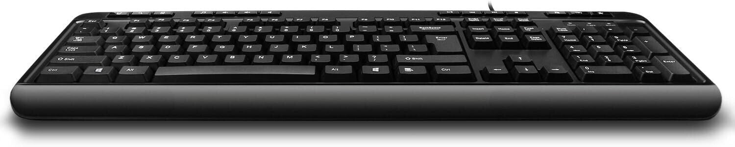 Adesso AKB-132HB 118 Key Multimedia Keyboard w 3 Port USB HUB Internet Hot Keys