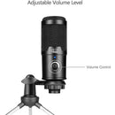 Adesso XTREAM M4 Cardioid Condenser USB Micrphone w Tripod Stand for Streaming