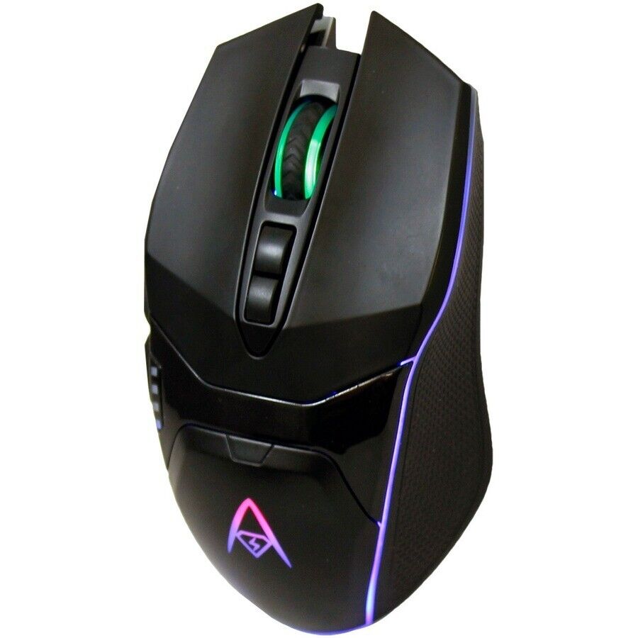 Adesso IMOUSE X5 Illuminated 7 Button Ambidextrous Gaming USB Mouse RGB 6400DPI