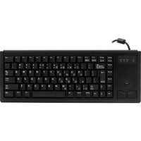 Cherry G84-4420LUBEU-2 G84-4220 Compact Black Wired USB Keyboard w Trackball