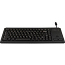 Cherry G84-4420LUBEU-2 G84-4220 Compact Black Wired USB Keyboard w Trackball