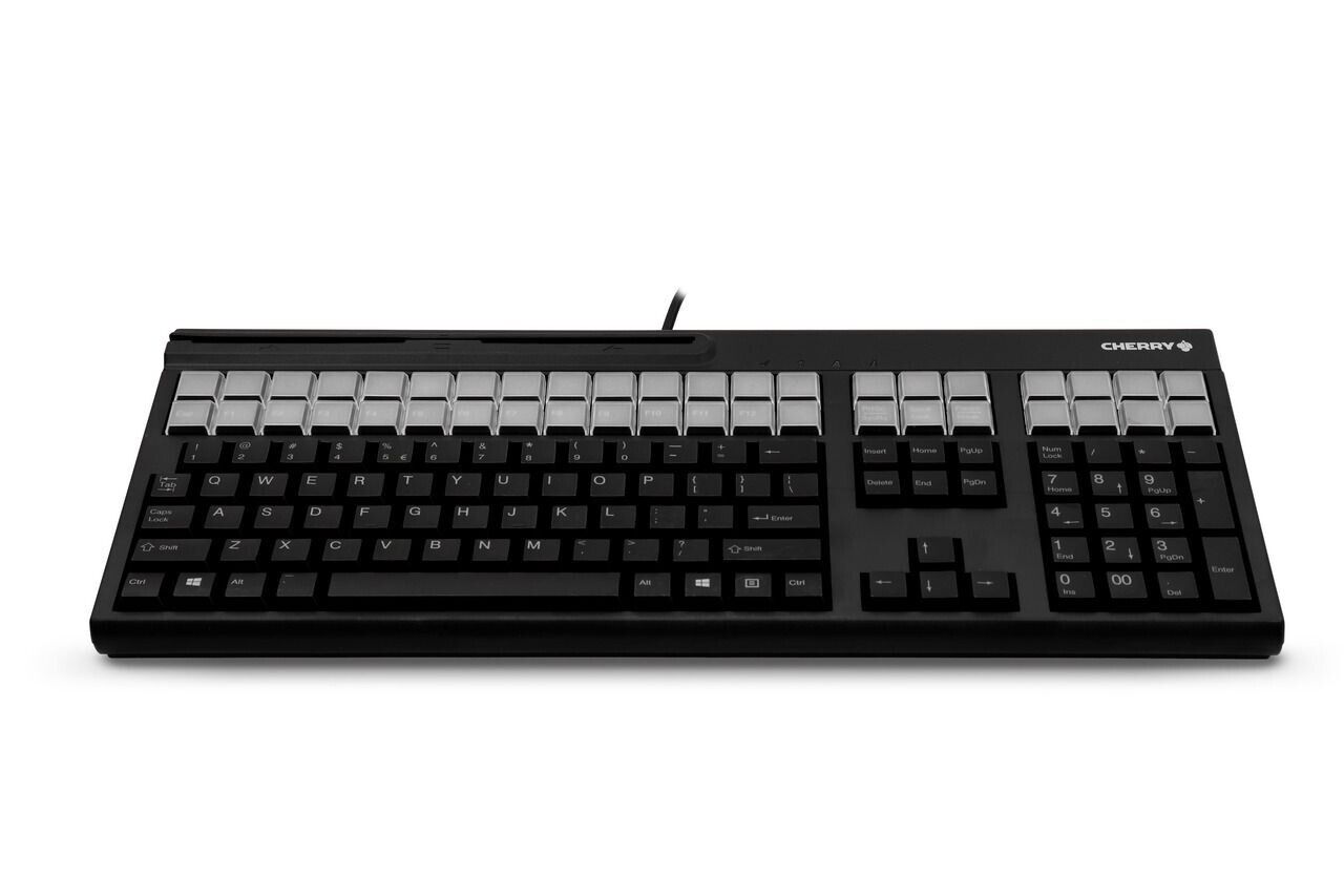 Cherry G86-71410ESADSA G86-71410 MultiFuntion Black Keyboard w Magnetic Reader