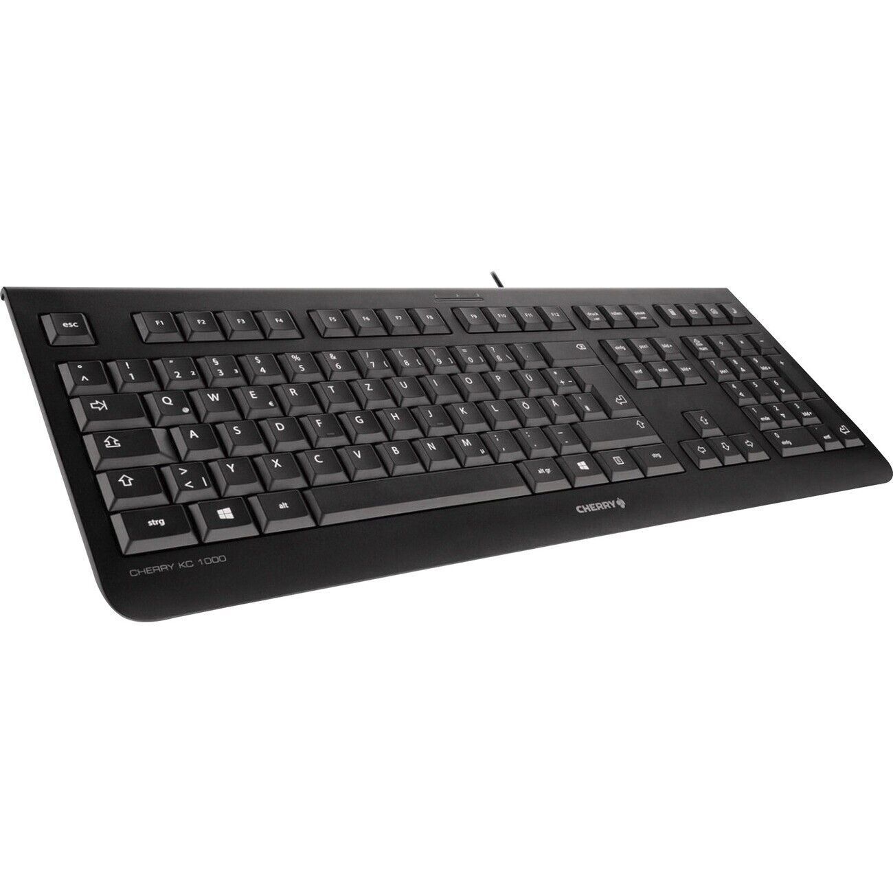 Cherry JK-0800EU-2 KC 1000 Wired USB Black Keyboard Hotkey 3 Blue Status LED