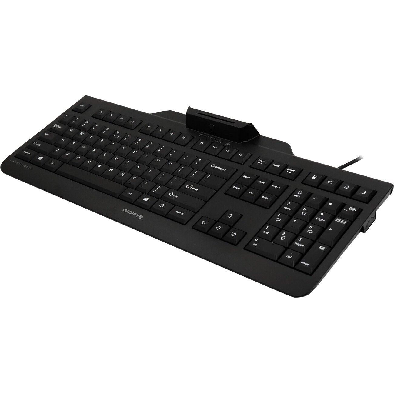 Cherry JK-A0100EU-2 KC 1000 SC USB Black Keyboard w Smart Card Reader FIPS201