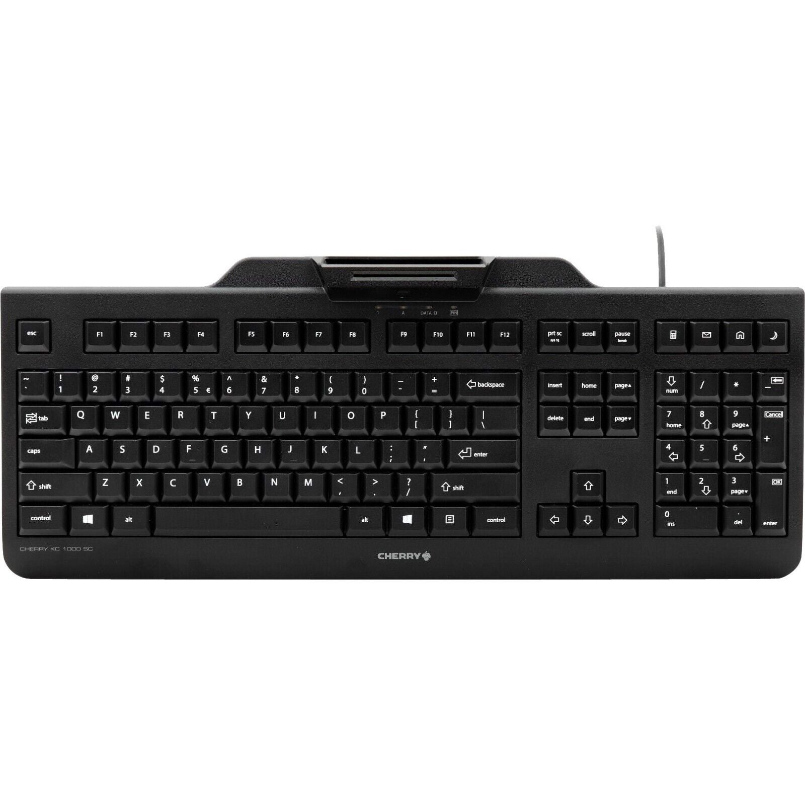 Cherry JK-A0100EU-2 KC 1000 SC USB Black Keyboard w Smart Card Reader FIPS201