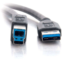 C2G 54175 10FT (3M) USB-A to USB-B 2.0 Extension BLACK Cord Cable Male Female