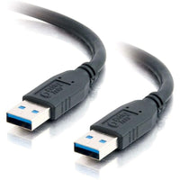 C2G 54172 9.8FT (3M) USB-A to USB-A 2.0 Extension BLACK Cord Cable Male Male