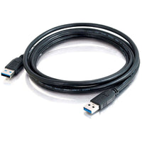 C2G 54172 9.8FT (3M) USB-A to USB-A 2.0 Extension BLACK Cord Cable Male Male